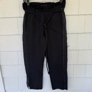 Ann Demeulemeester Side Panel Rope Tie Tuxedo Pants Black size EU34 US2